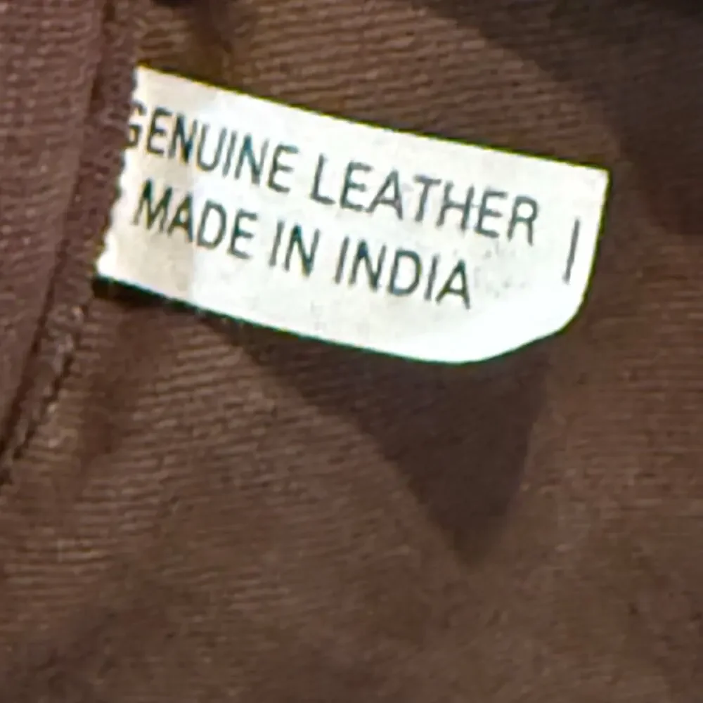 Ansun Brown Leather Laptop Bag